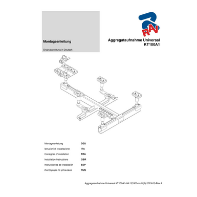 Aggregataufnahme Universal KT100A1 IM 133500 multi(6)  Rev A