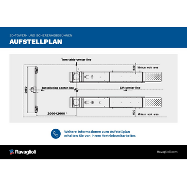 RAV Floor Plan wheel aligner 3D Tower FY 2025
