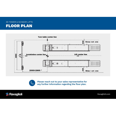 RAV Floor Plan wheel aligner 3D Tower FY 2025