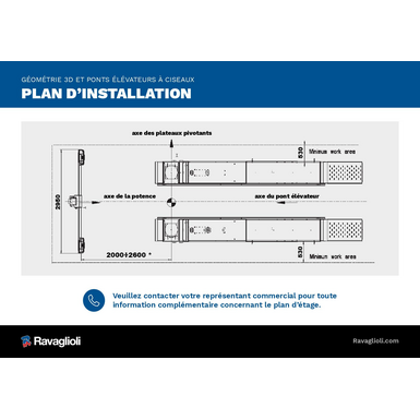 RAV Floor Plan wheel aligner 3D Tower FY 2025