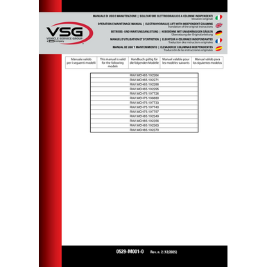 Mobile Columns ALPHA SERIES IM 0529 M001 0 Rev2 MULTI 2025 