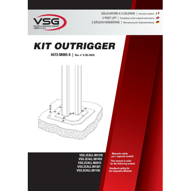 2 Post Lifts VSG2CALL901378 VSG2CALL901453 VSG2CALL902412 IM 0473 M005 0 rev6 MULTI 