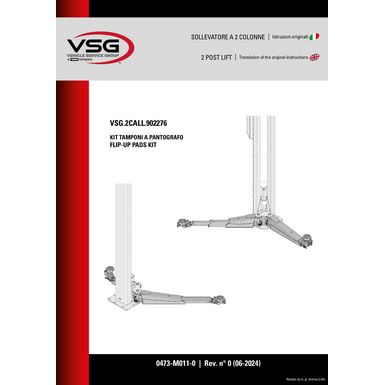 2 Post Lifts VSG2CALL902276 IM 0473 M011 0 rev0 IT EN 