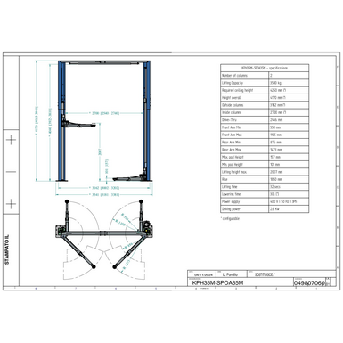 2 Post Lifts KPH35M SPOA35M TD 049807060 01 2024 