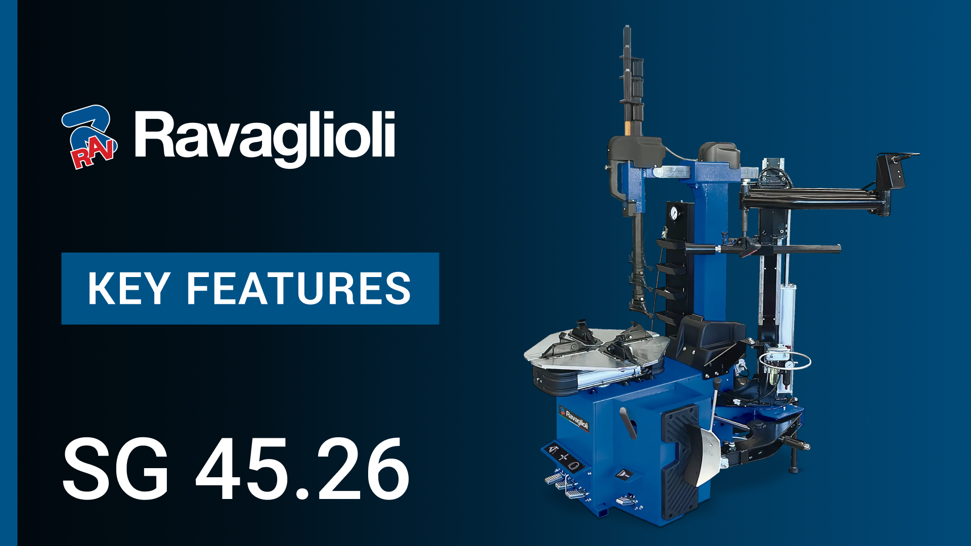 Ravaglioli Tyre Changer SG 4526 Key Features
